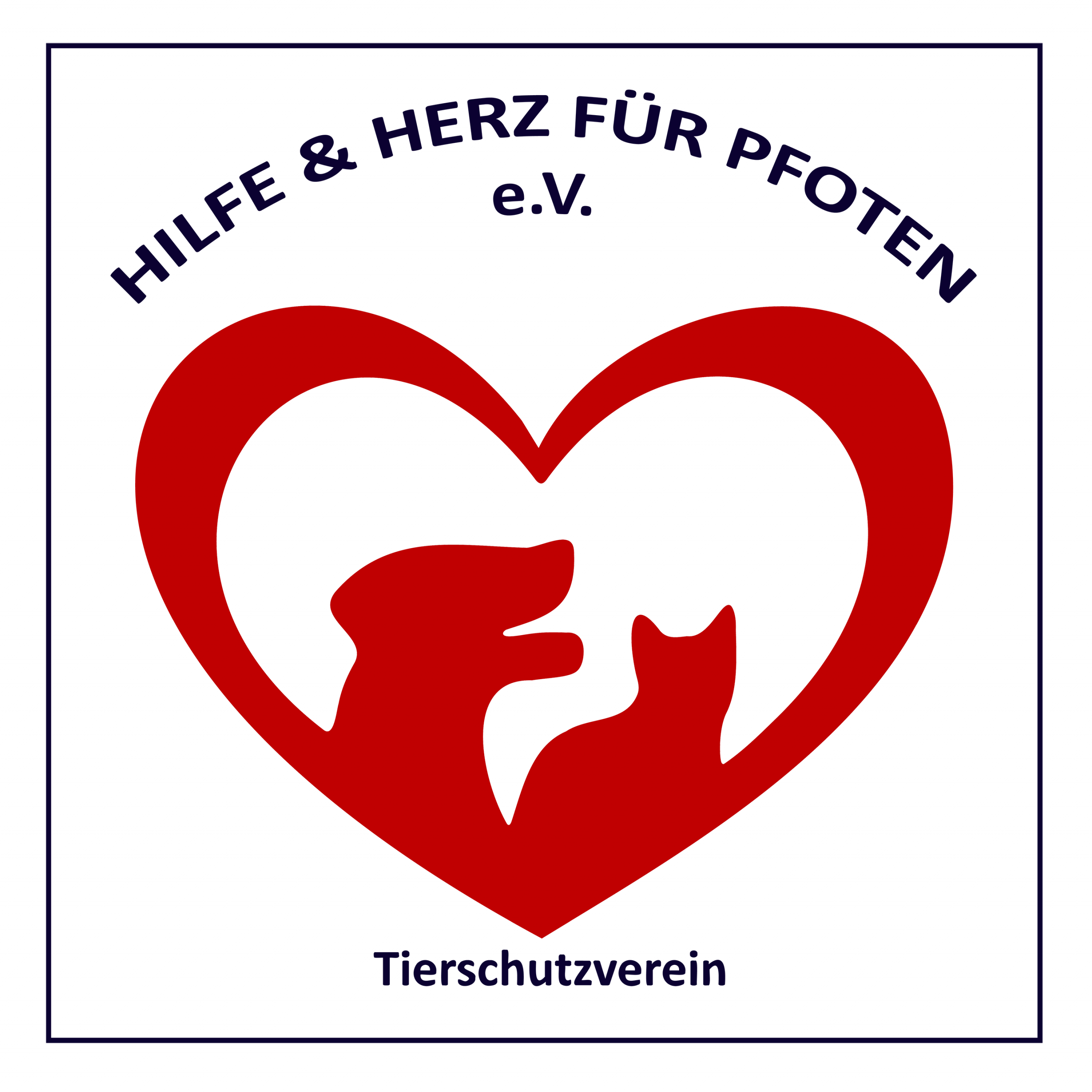 Hilfe und Herz für Pfoten eV Logo Reloaded