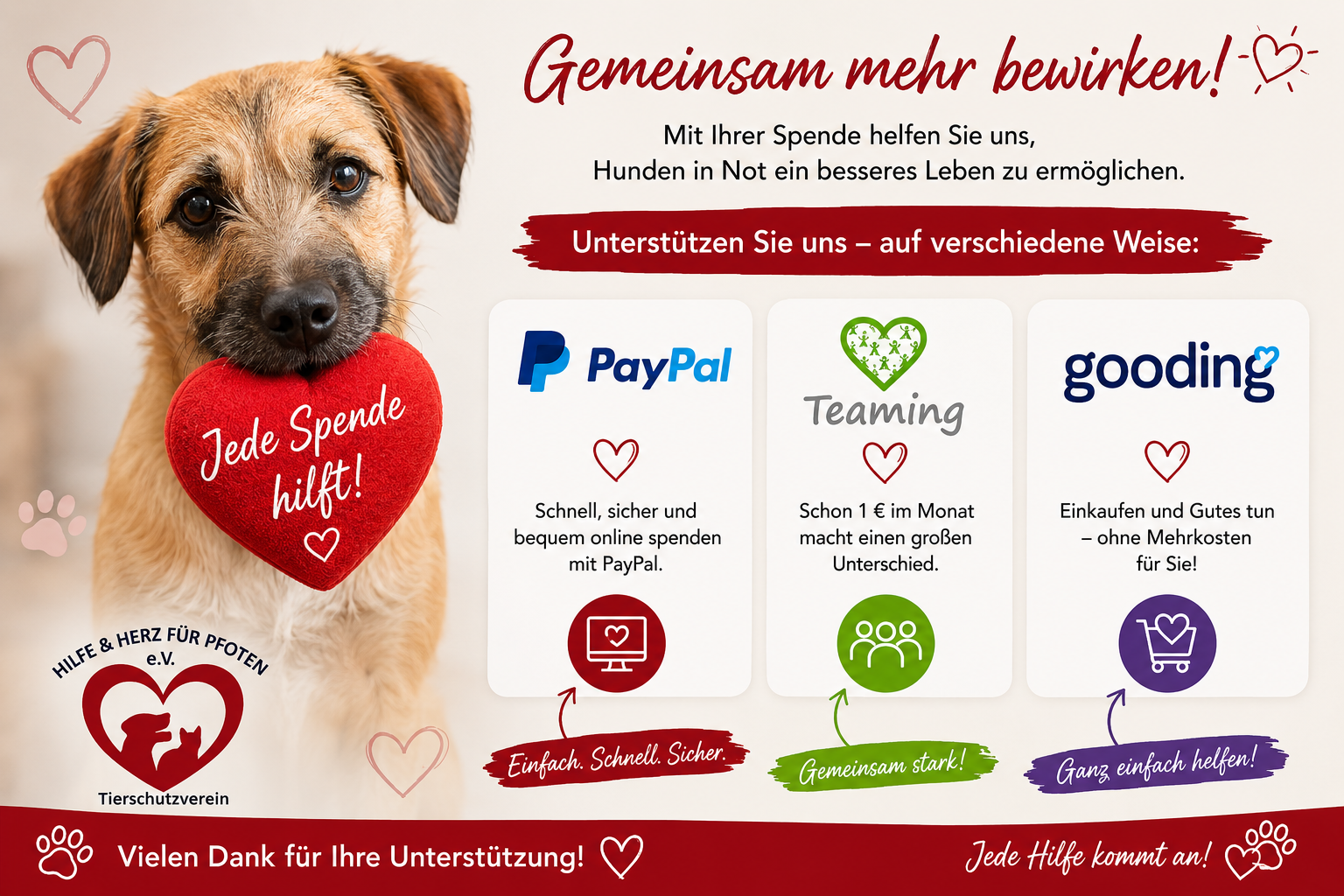 Spendenhinweis
